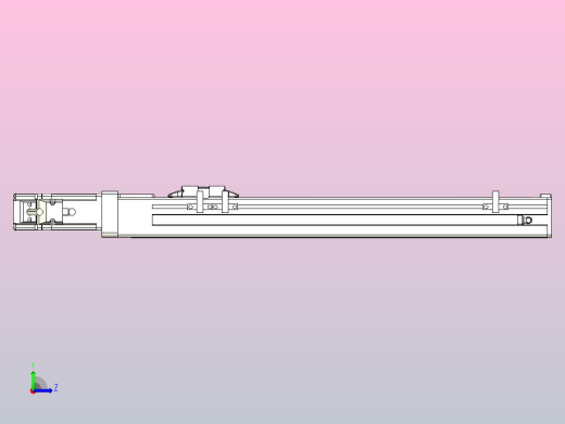 无尘螺杆滑台KCH5M-300-BC-100W-C4左视缩略图