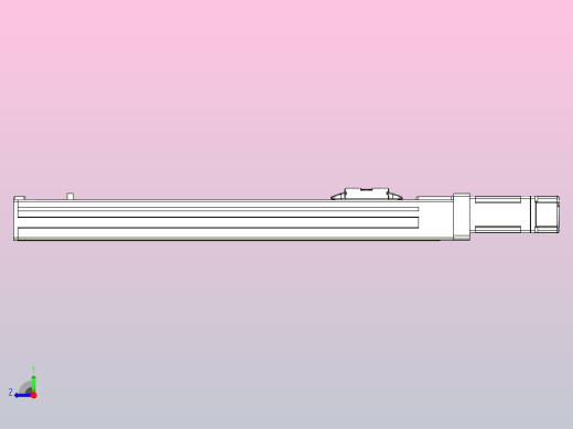 无尘螺杆滑台KCH5M-300-BC-100W-C4右视缩略图