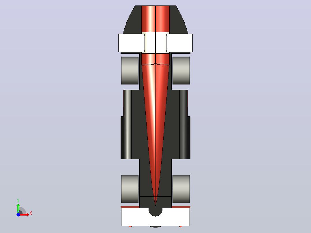 F1 汽车2前视图