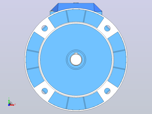 IM B5 H80-180(YE2、YE3)通用电机[YE2-100L-2-B5]前视缩略图