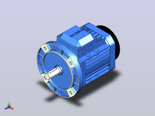 IM B5 H80-180(YE2、YE3)通用电机[YE2-100L-2-B5]正等轴测缩略图