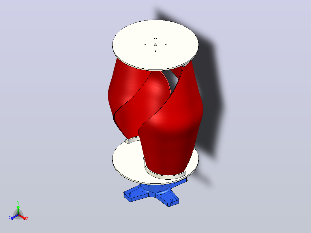下一代风力涡轮机主视图