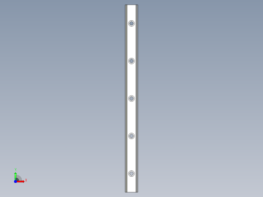 HGR20R Hiwin线性轨道的Fusion 360参数模型前视缩略图