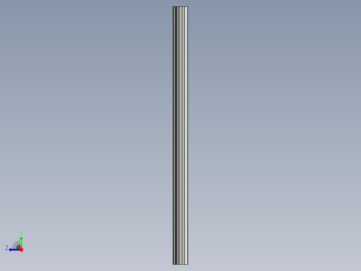 HGR20R Hiwin线性轨道的Fusion 360参数模型右视缩略图