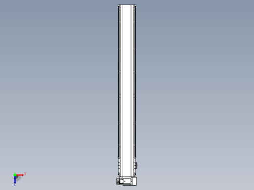 皮带直线轴半封闭可选导轨TPA-HNB-140D-120-L1150-RU-C-P40-N3俯视缩略图