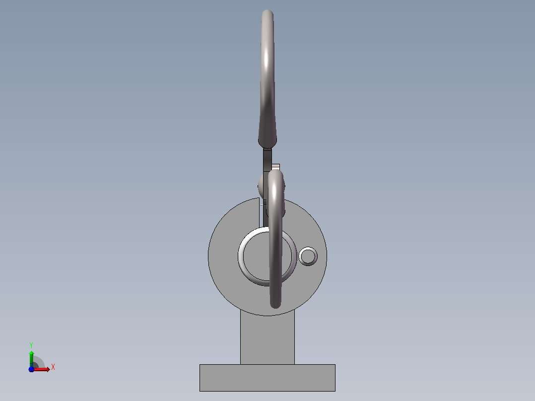康铜丝绕线轮3D模型前视图