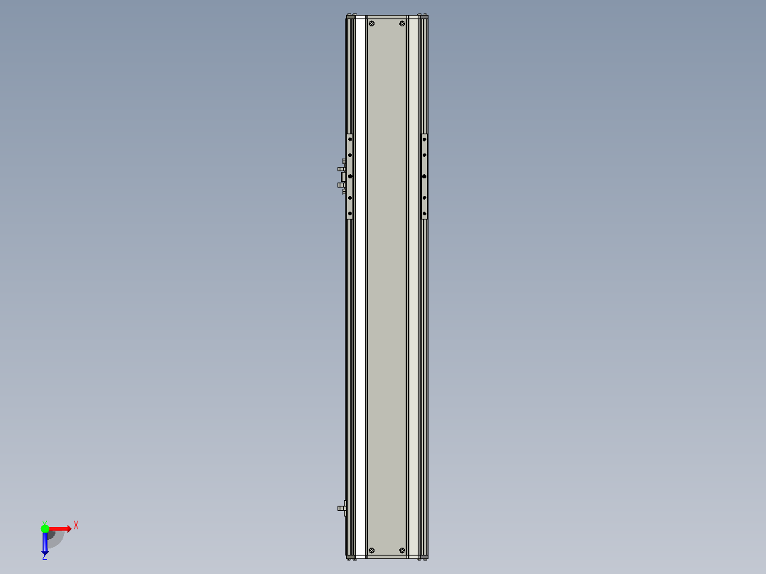 SYS14-500-M-400W滚珠花健、支撑座、滚珠丝杠、交叉导轨、直线模组.STEP俯视图