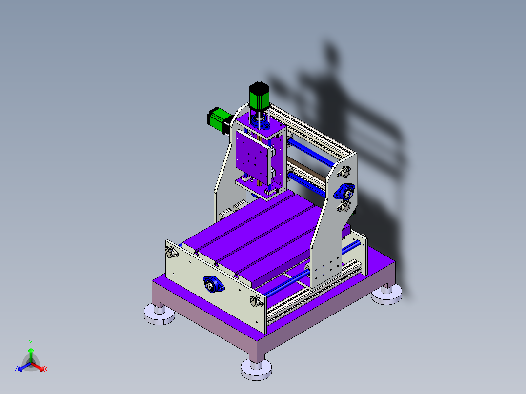 教学使用数控机床3D数模图纸 CATIA设计