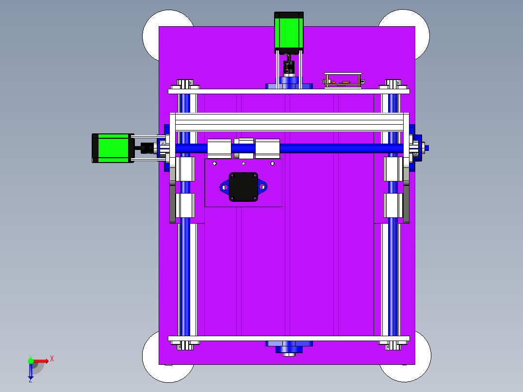 教学使用数控机床3D数模图纸 CATIA设计俯视图