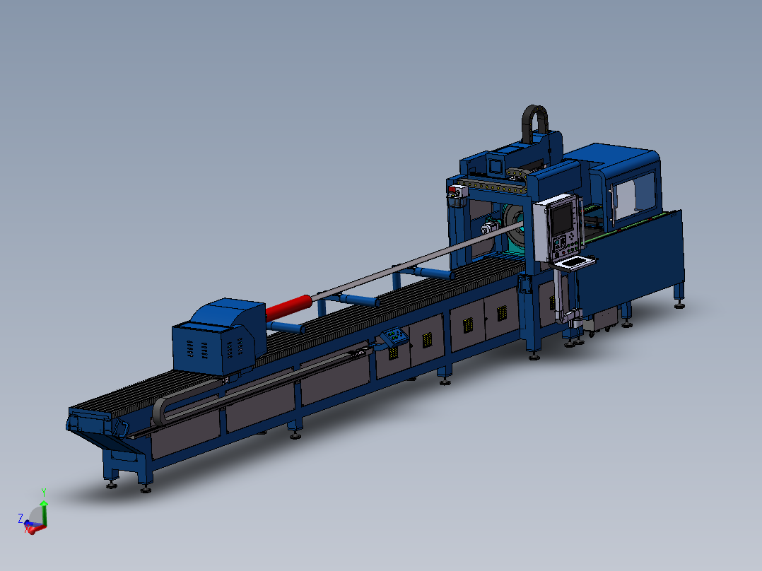 大功率激光自动切管机图纸sw16可编辑