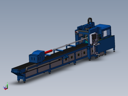 大功率激光自动切管机图纸sw16可编辑