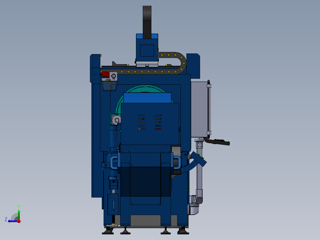 大功率激光自动切管机图纸sw16可编辑右视图