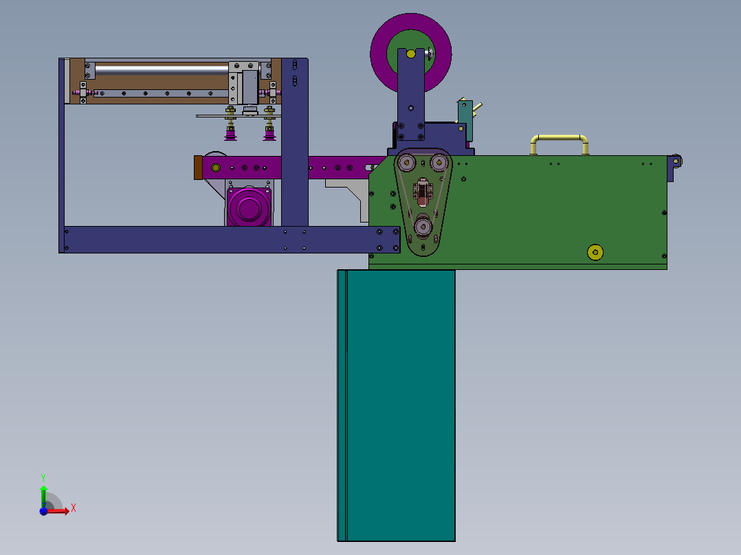 手机导光板包膜机 sw17可编辑前视图