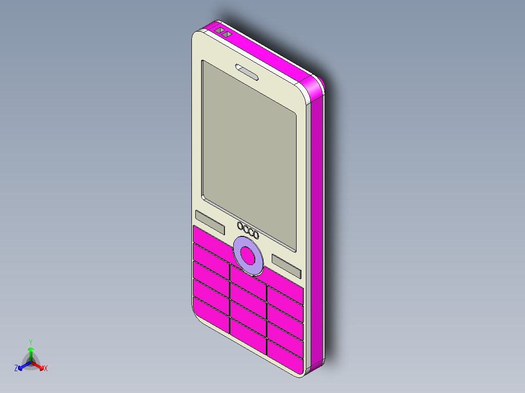 老式玫红色手机