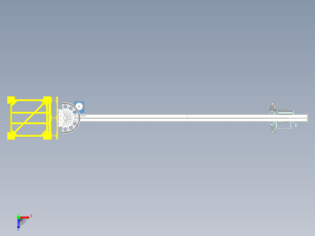 2t，10米龙门起重机俯视图