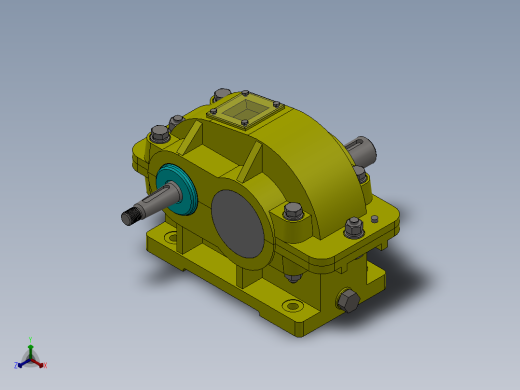 减速箱2正等轴测缩略图