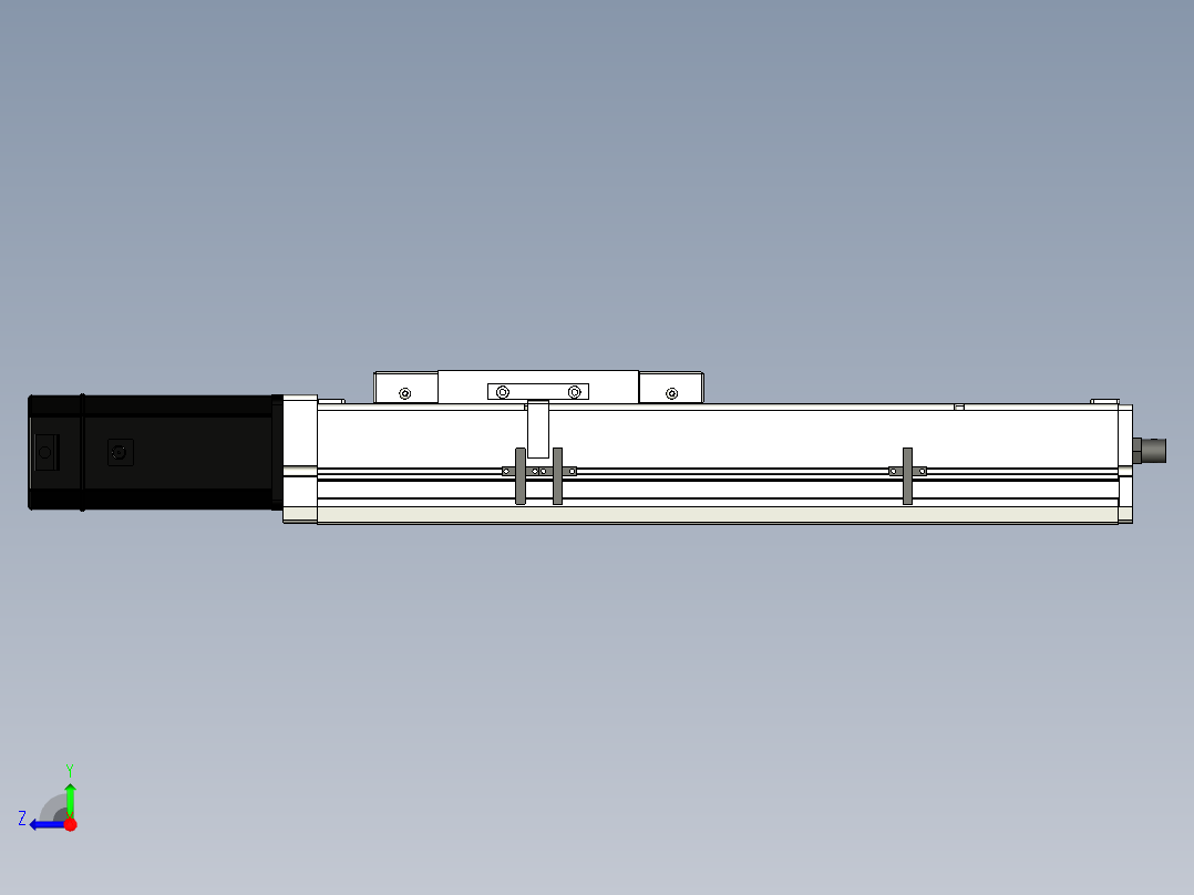 Toyo东佑达直线模组-ECH17-250-BC-750W+煞車右视图