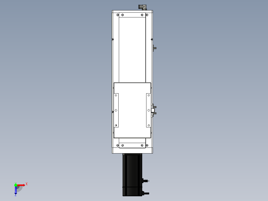 Toyo东佑达直线模组-ECH17-250-BC-750W+煞車俯视图