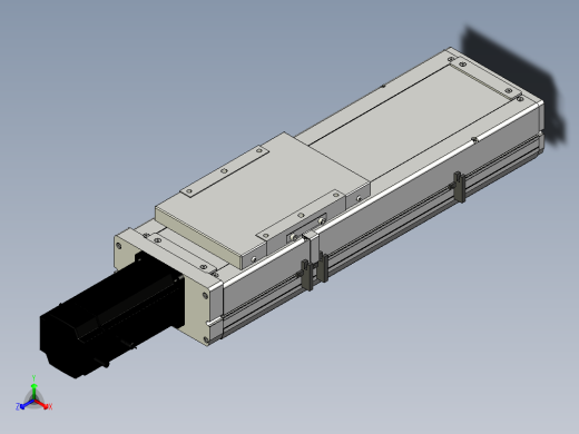 Toyo东佑达直线模组-ECH17-250-BC-750W+煞車正等轴测缩略图