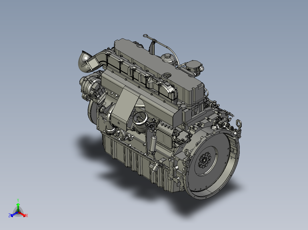 enginekhd_tcd发动机正等轴测图