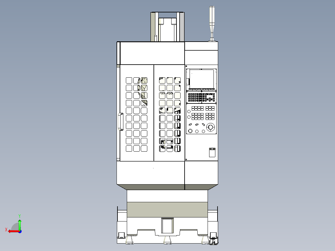 Syil X5 CNC数控后视图