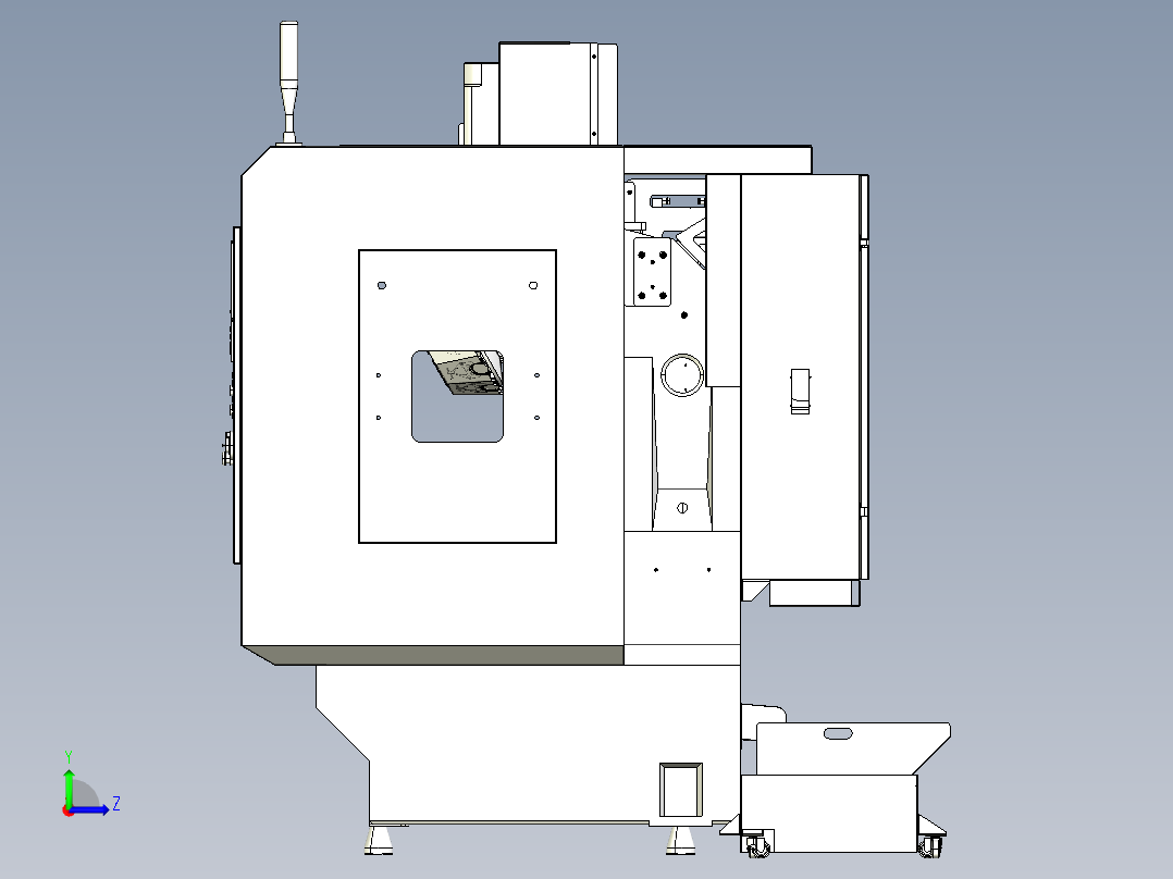 Syil X5 CNC数控左视图