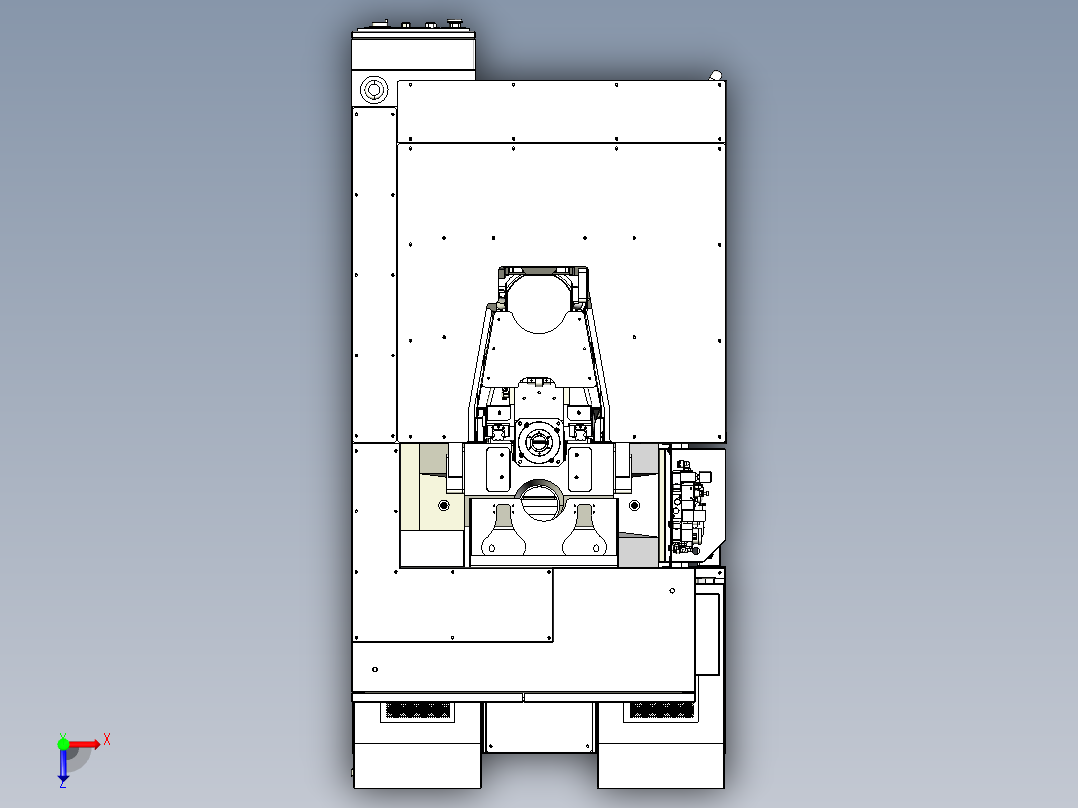 Syil X5 CNC数控俯视图