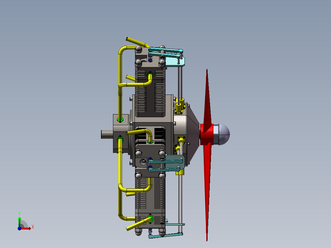 直升机星型发动机
