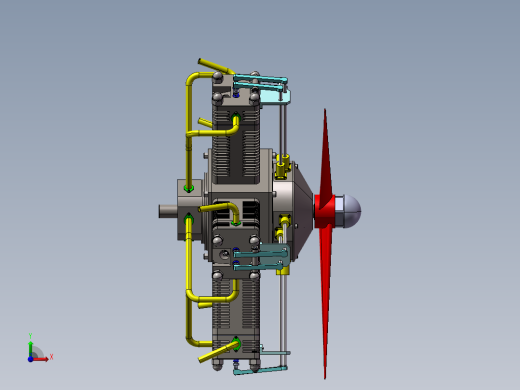 直升机星型发动机