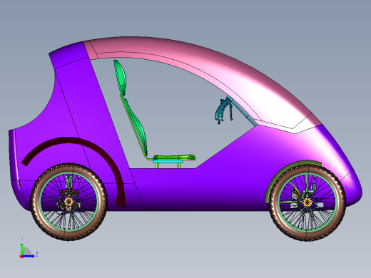 独立四轮悬架越野自行车左视缩略图