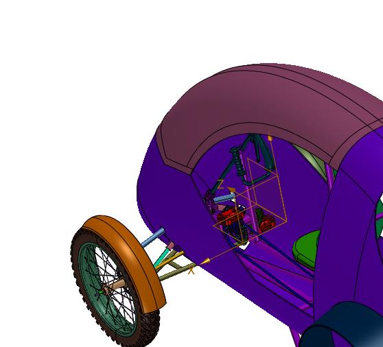 独立四轮悬架越野自行车