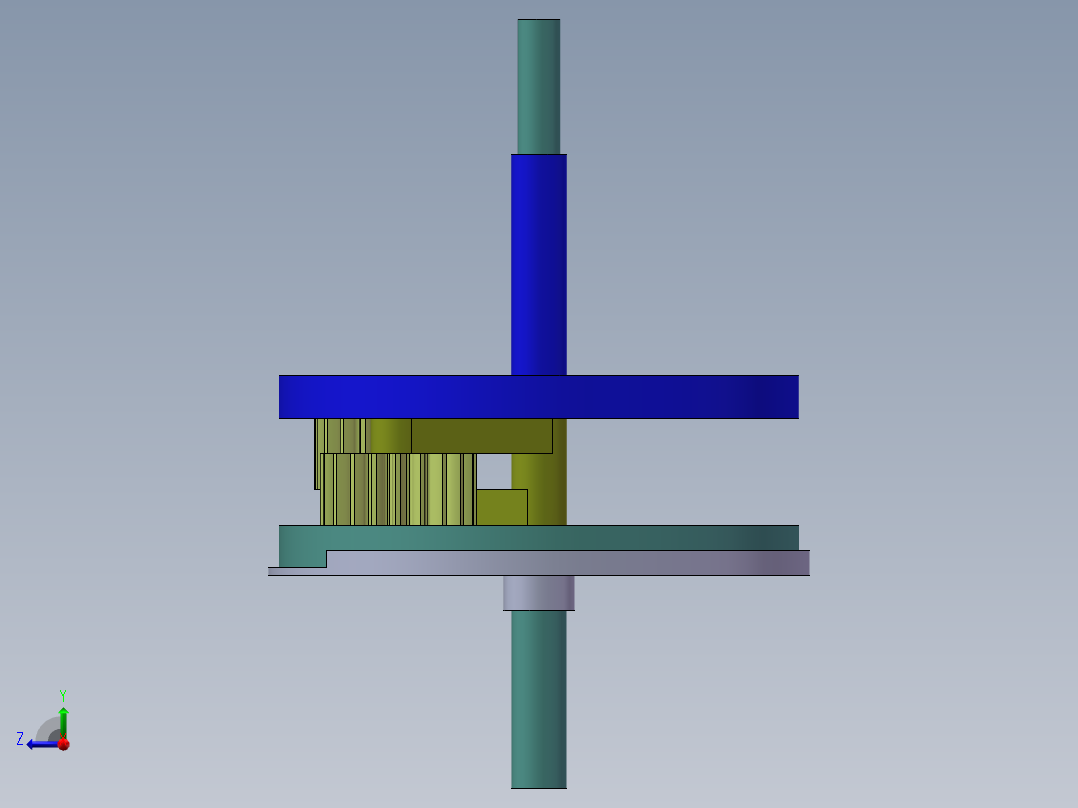 双轴反转机构右视图