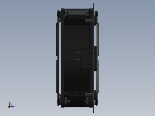 3U风扇模块模型图左视缩略图