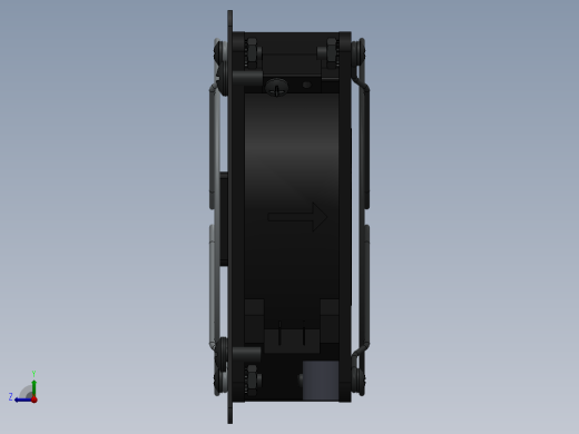 3U风扇模块模型图右视缩略图