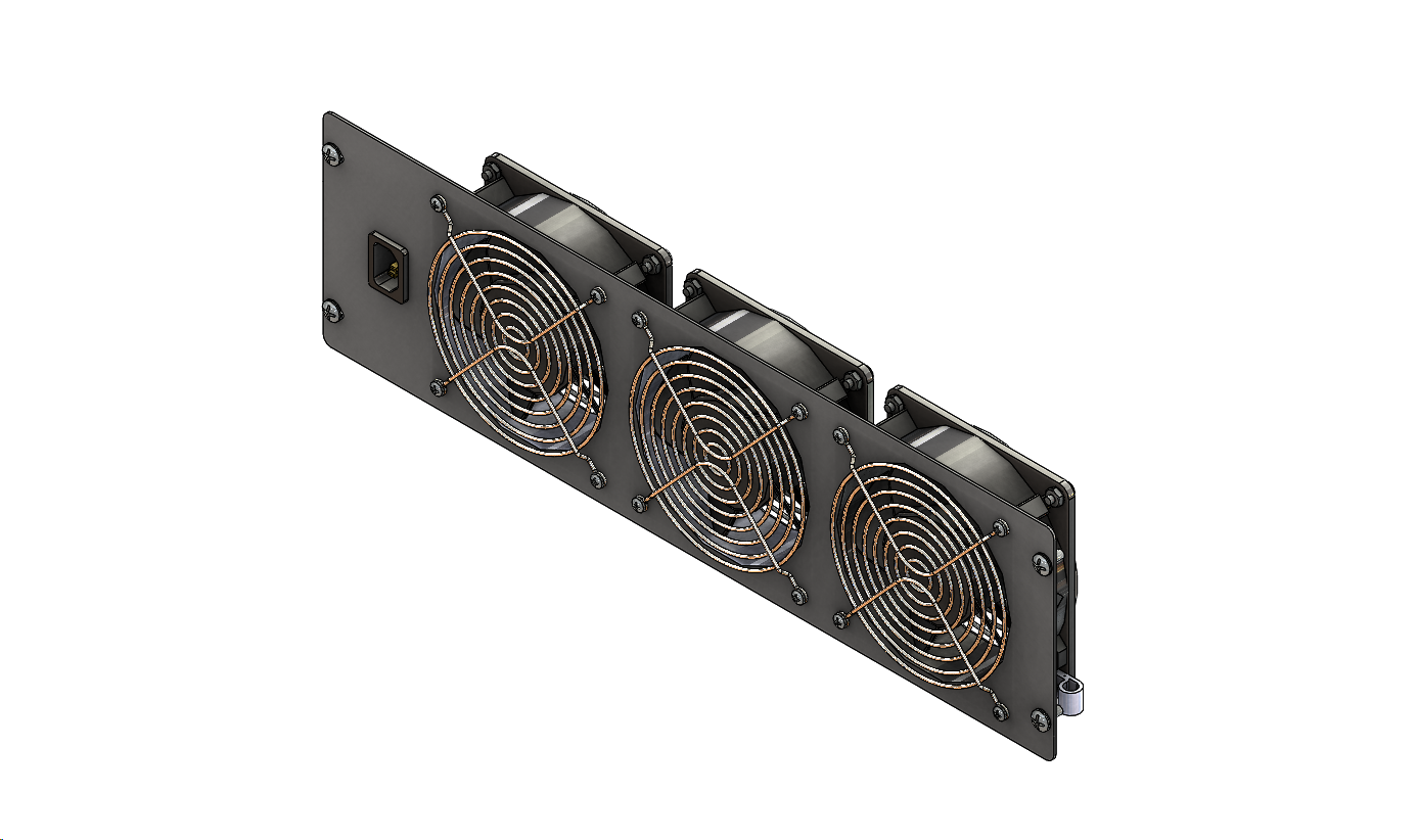 3U风扇模块模型图