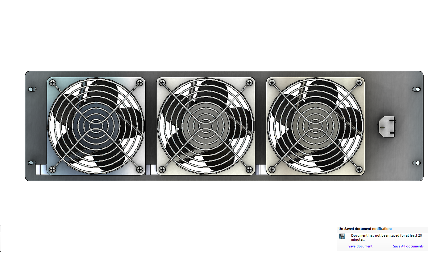 3U风扇模块模型图