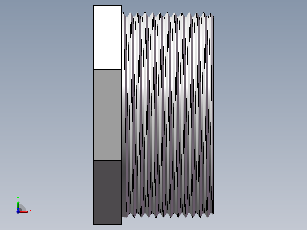 转接头-内外丝异径 DN50-DN40前视图