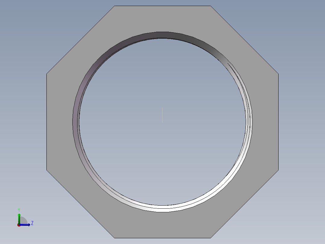 转接头-内外丝异径 DN50-DN40左视图
