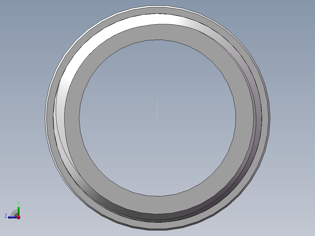 对丝-圆边等径 DN8右视图
