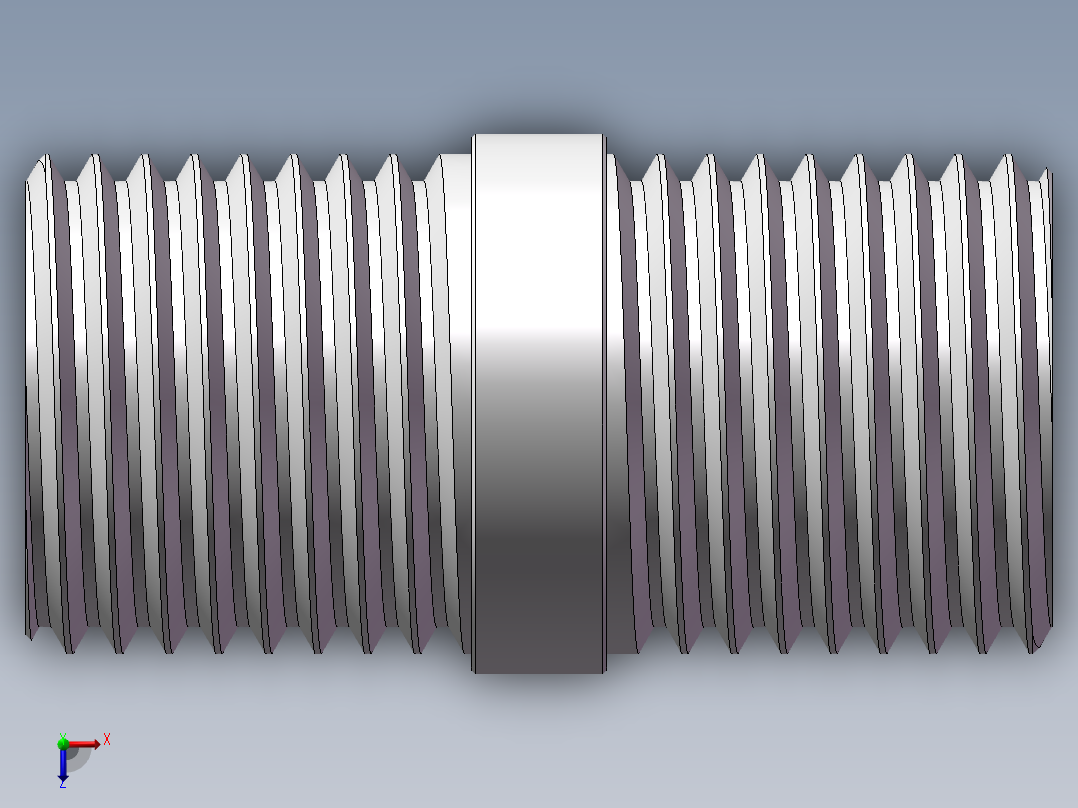 对丝-圆边等径 DN8俯视图