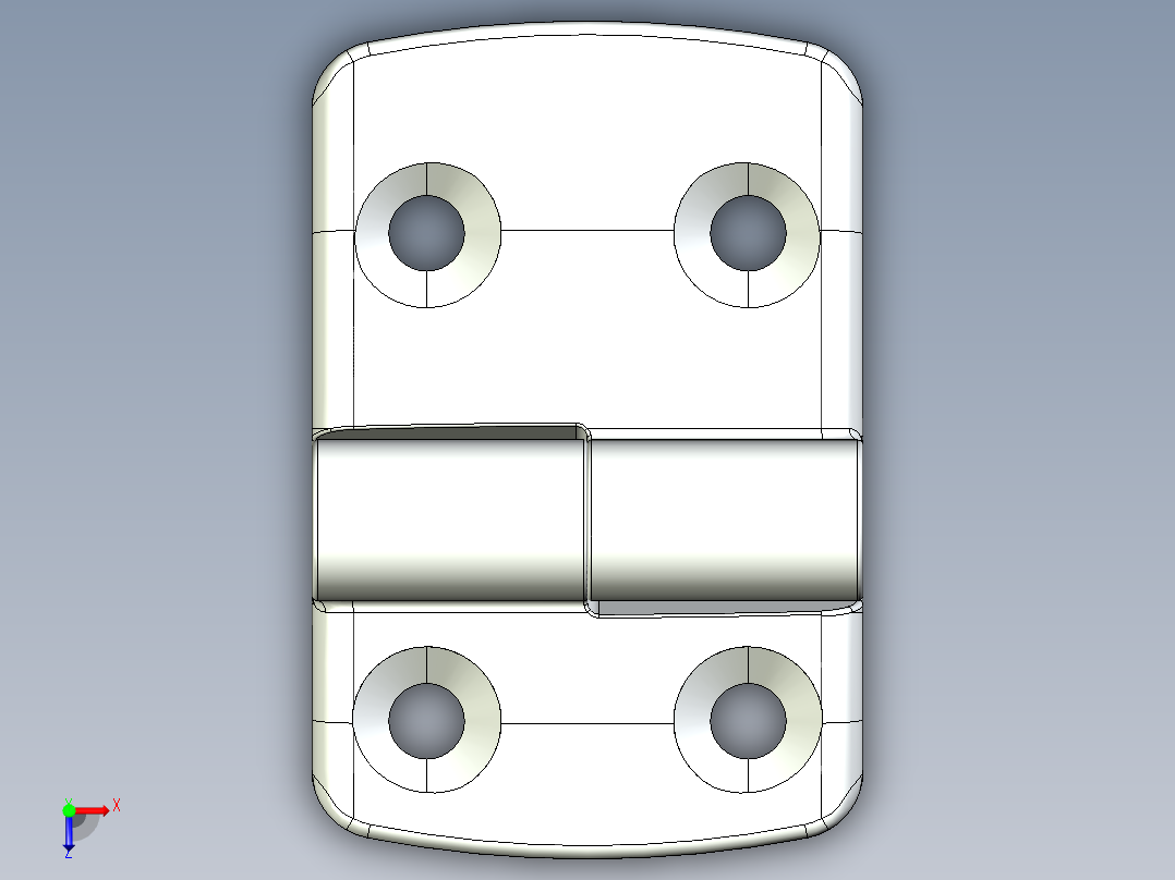 型材-KJN 30-45 DETACHABLE COMBI HINGE RIGHT 095K3045R00俯视图