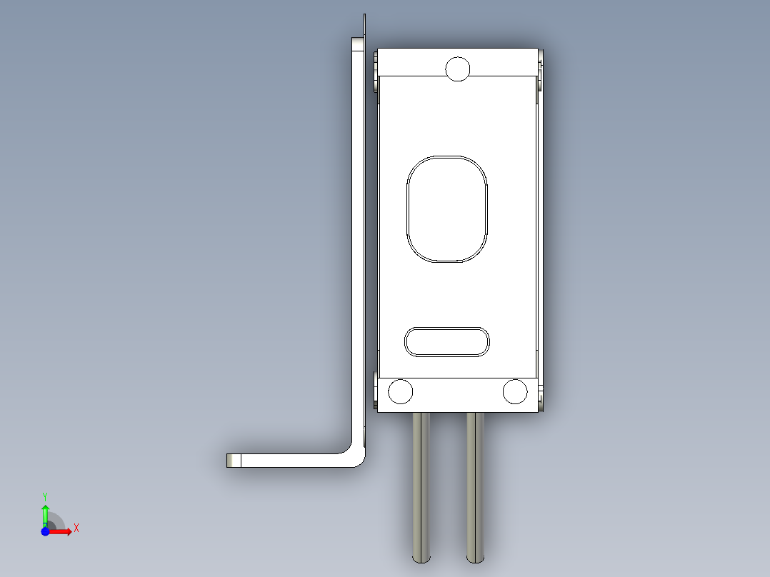 基恩士GV-H130_kc图纸模型前视图