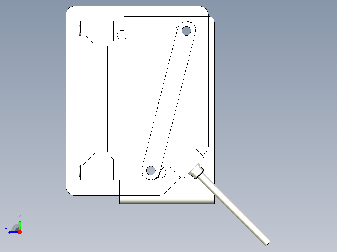 基恩士GV-H130_kc图纸模型右视图