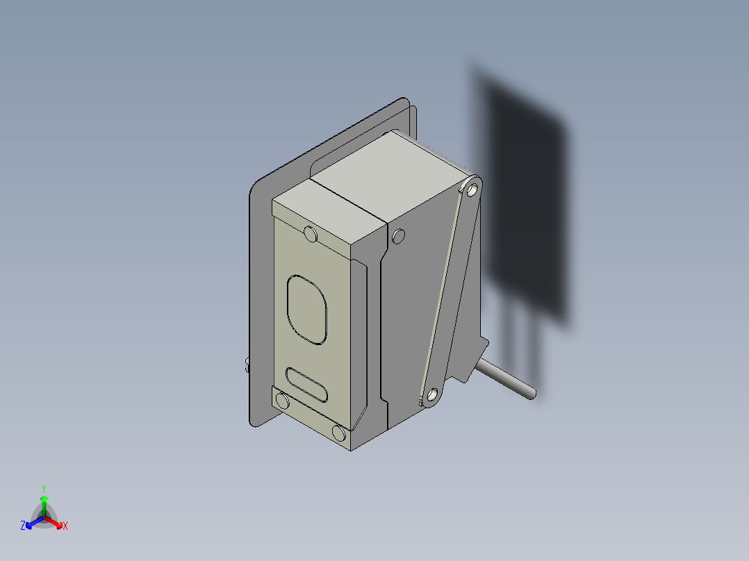 基恩士GV-H130_kc图纸模型正等轴测图