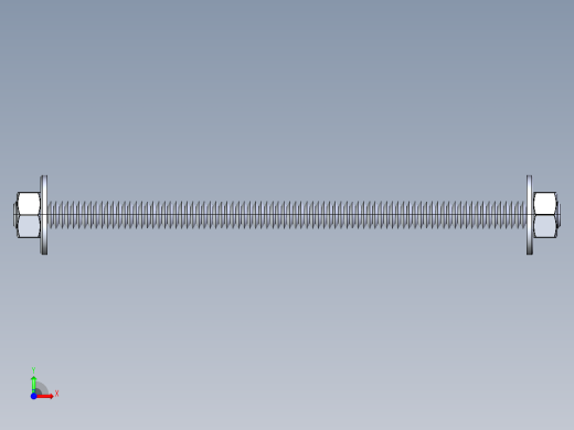 紧固件-IGES 0.3125 All-Thread前视缩略图