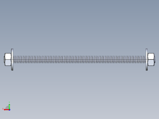 紧固件-IGES 0.3125 All-Thread后视缩略图