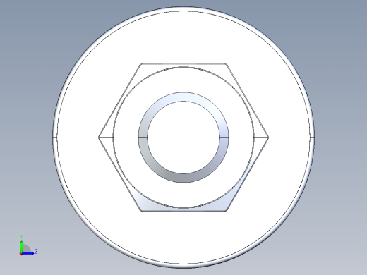 紧固件-IGES 0.3125 All-Thread左视缩略图