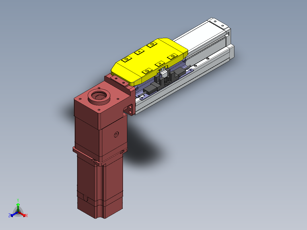 GTA内嵌同步带全封闭GTA5-BM-57步进正等轴测图