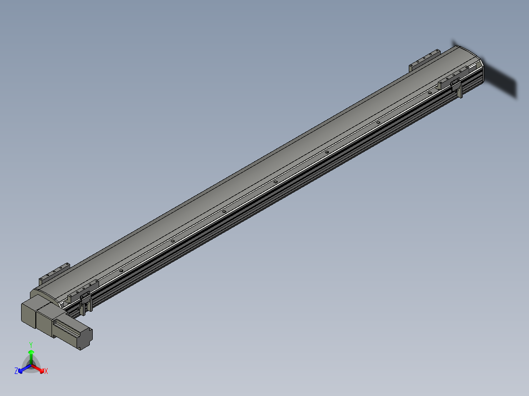 直线模组WG-LHB12-S1400-L(B)设计图纸主视图