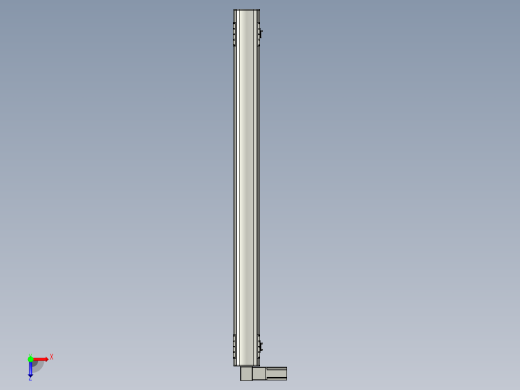 直线模组WG-LHB12-S1400-L(B)设计图纸俯视缩略图